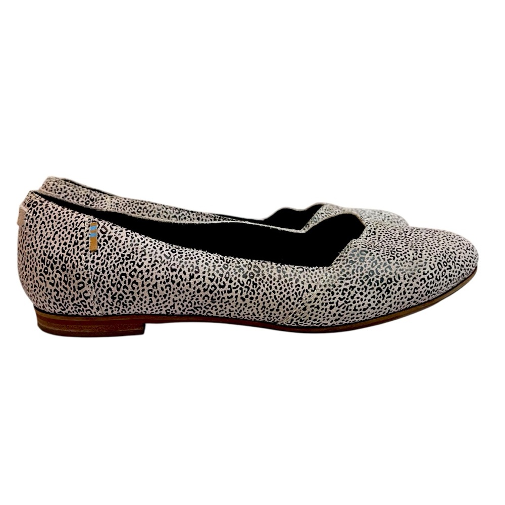 Toms Jutti Black and White Flats Sparkle Slip-On Shoes